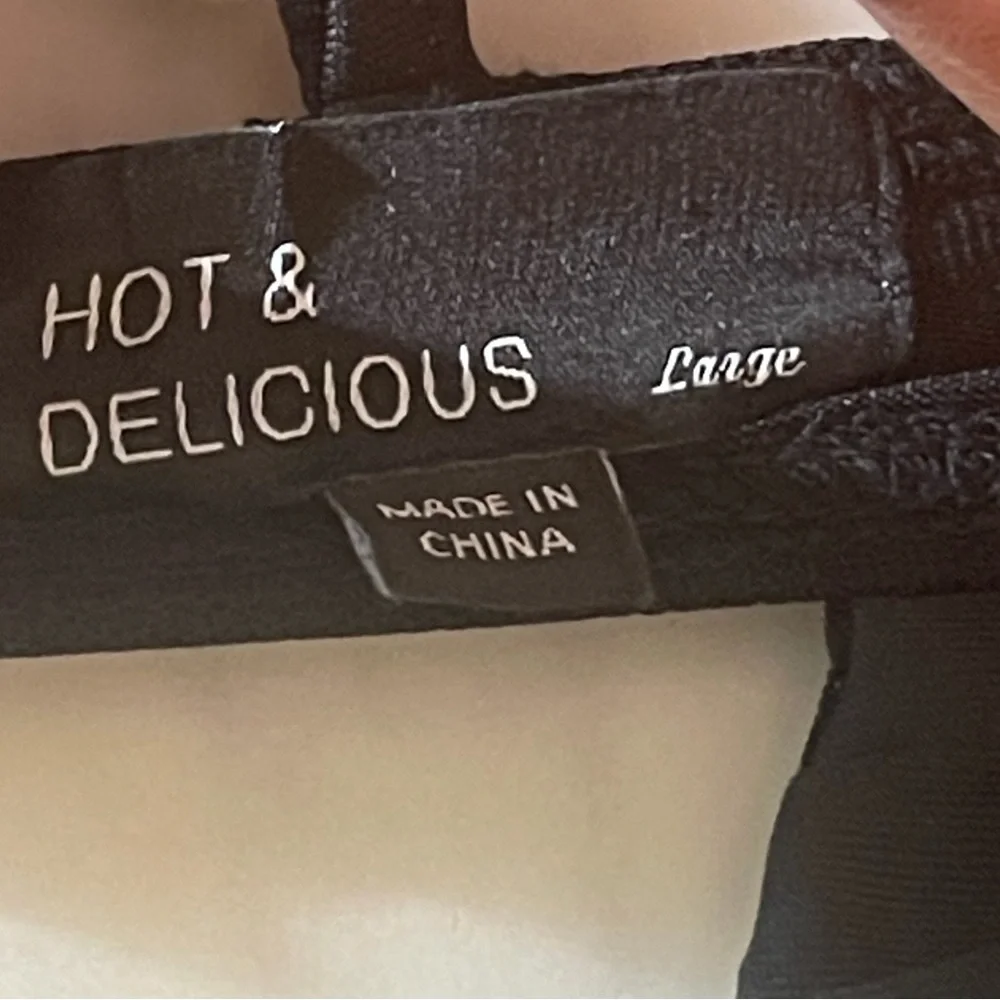 Hot & Delicious Rhinestone Crystal 2pc Set Black Maxi Skirt L NWT - Picture 6 of 11